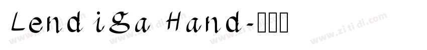 Lendiga Hand字体转换